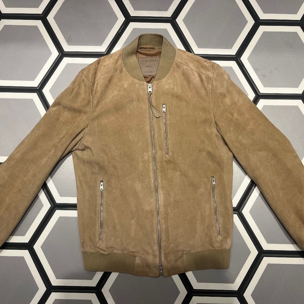 ALL SAINTS TANNER SUEDE JACKET
